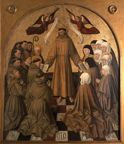 St. Francis Giving the Rule to his Disciples, panel from the Pala di Rocca by Niccolo Antonio Colantonio